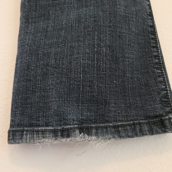 Aura Womens Bootcut Leg Rhinestones Jeans Size 8 S Dark Wash Western Denim - Picture 10 of 15